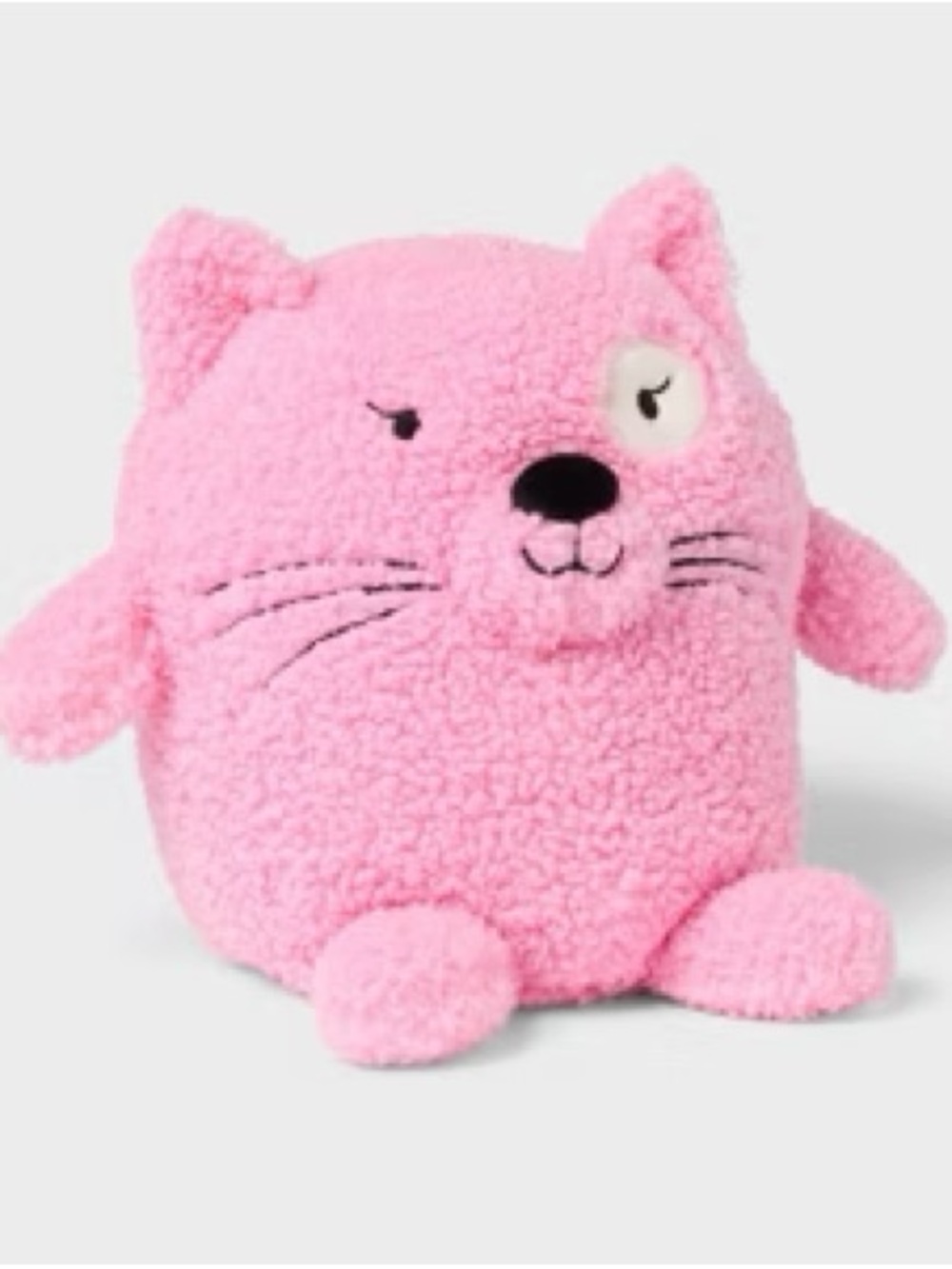 Cat Kids Mini Weighted Plush Throw Pillow Pink - Pillowfort
